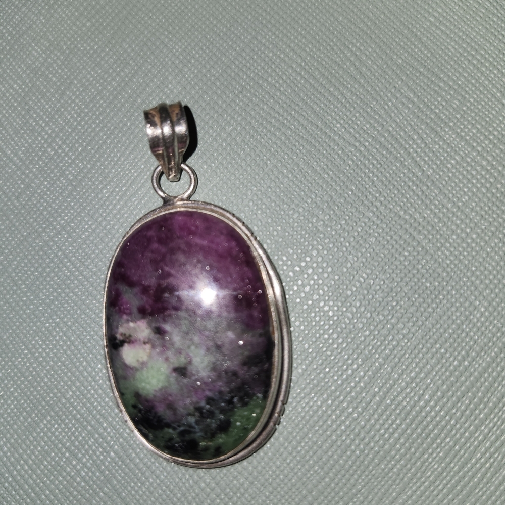 Ruby Zoisite Pendant - Picture 2 of 4
